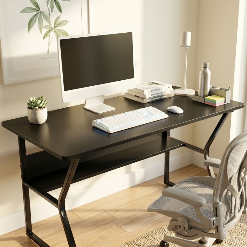 Mesa Para Escritorio Zinnia Aurea G120, 120cm, Preto, ZNO-ARG12-BL02