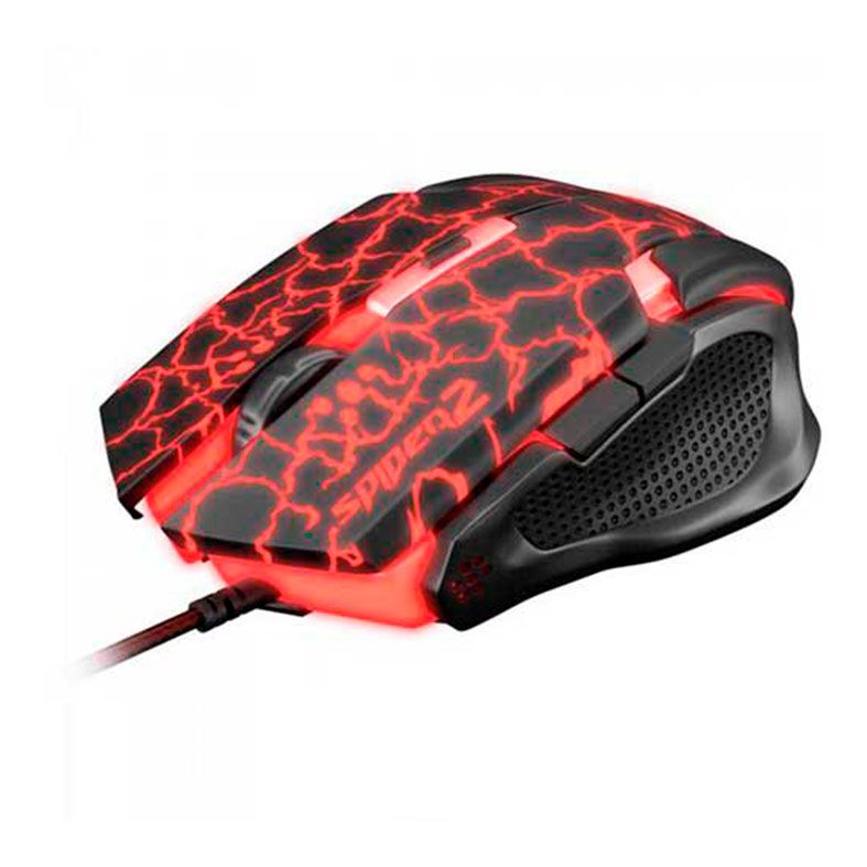 Mouse Gamer Fortrek Spider 2, 6 Botoes, 3200DPI, Preto e Vermelho, 60838