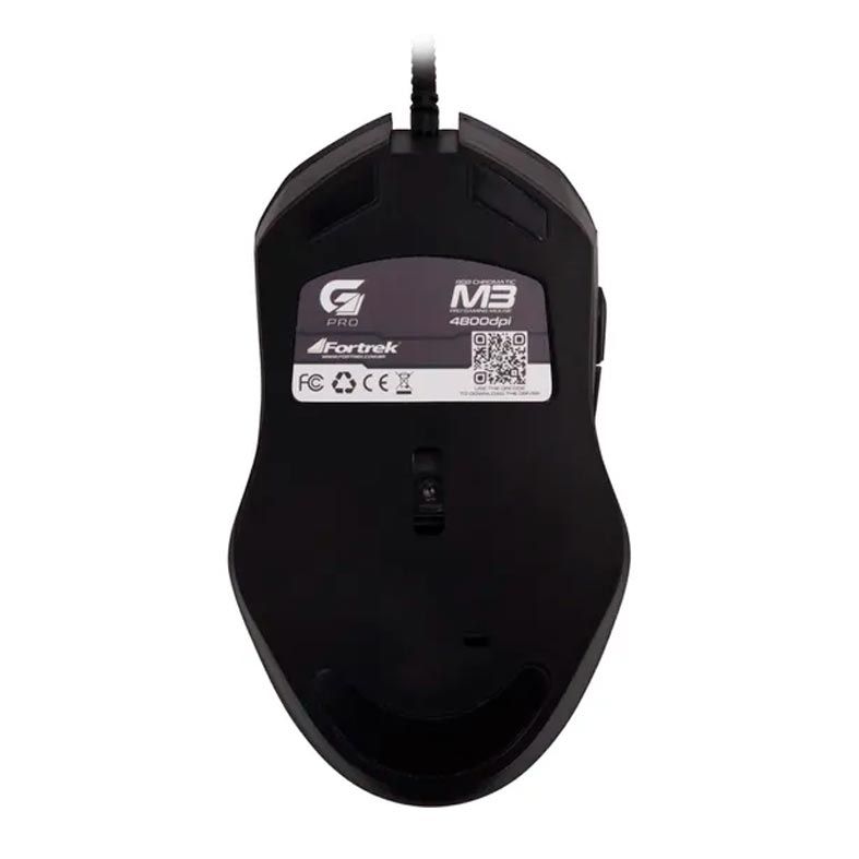 Mouse Gamer Fortrek PRO M3 RGB 4800dpi USB, 64384