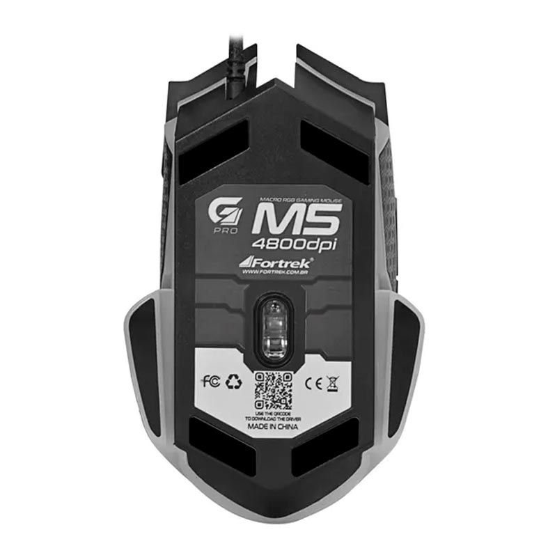 Mouse Gamer Fortrek PRO M5 RGB 4800dpi USB, 64385