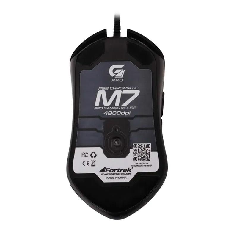 Mouse Gamer Fortrek PRO M7 RGB 4800dpi USB, 64386