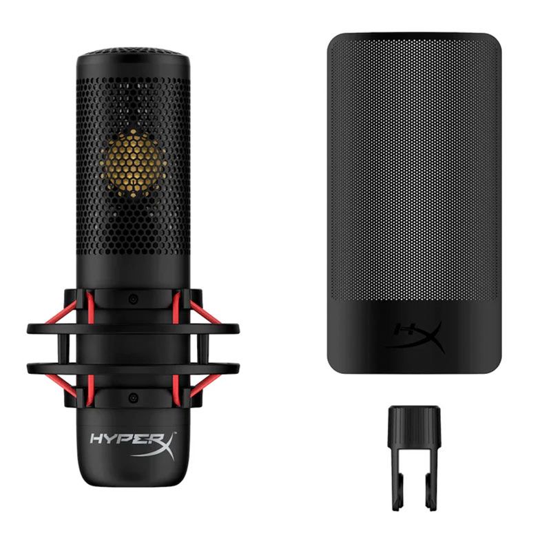 Microfone HyperX ProCast, XLR, Preto, 699Z0AA