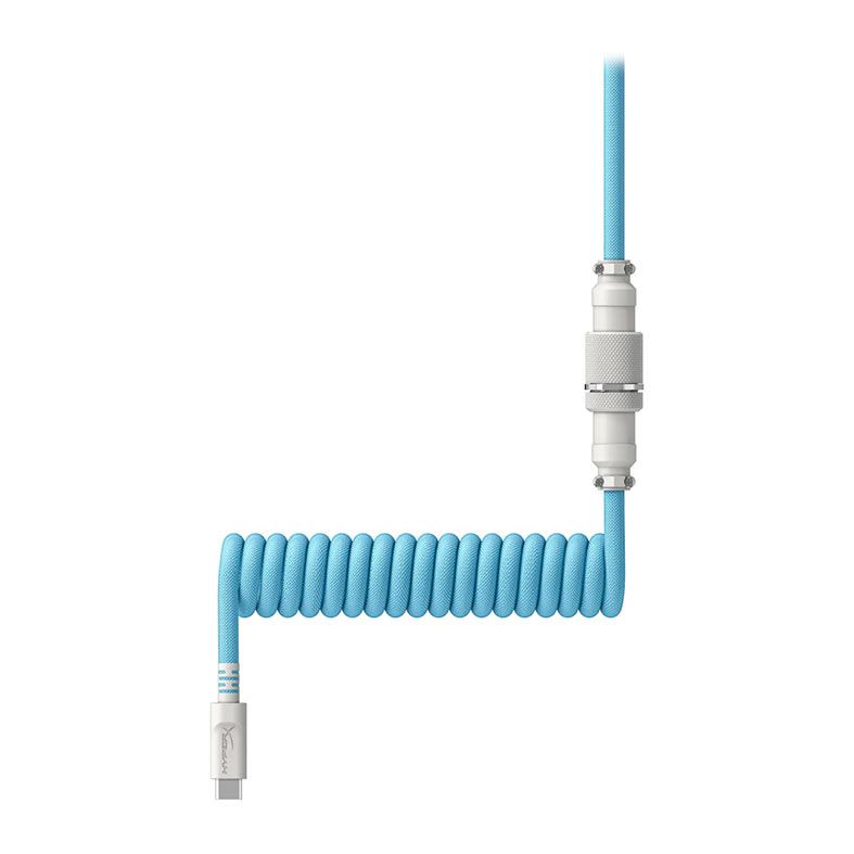 Cabo Para Teclado HyperX, Com Conector Aviator, USB-C Para USB-A, 1.37m, Azul, 6J680AA