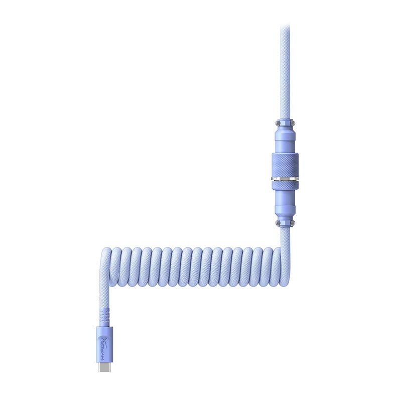 Cabo Para Teclado HyperX, Com Conector Aviator, USB-C Para USB-A, 1.37m, Roxo, 6J682AA