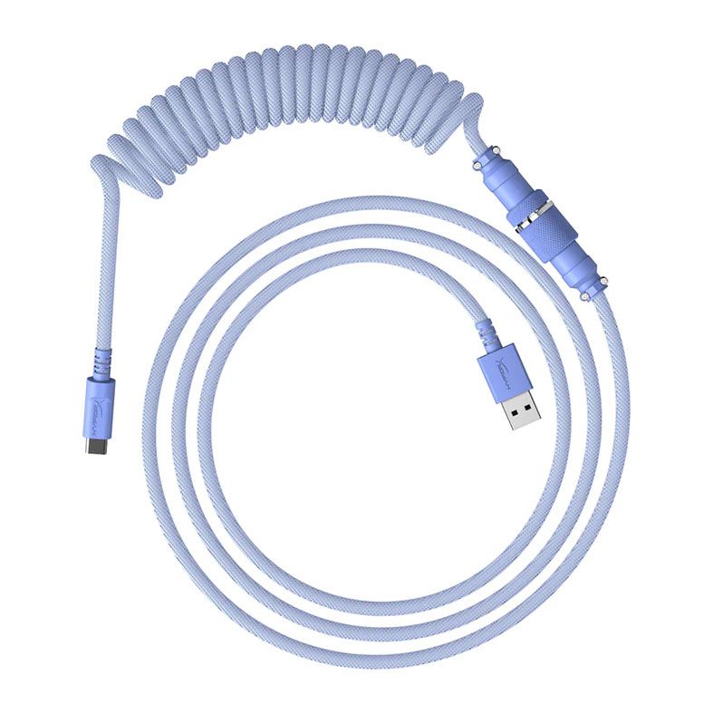 Cabo Para Teclado HyperX, Com Conector Aviator, USB-C Para USB-A, 1.37m, Roxo, 6J682AA