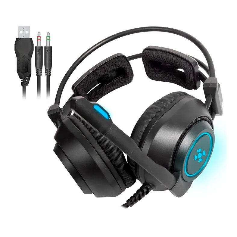 Headset Gamer Fortrek Vickers, RGB, Drivers 50mm, Preto, 70556