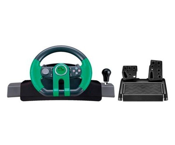 Volante Multi 2x1 Xbox One PC Com Marcha Acoplada + Pedais, JS077