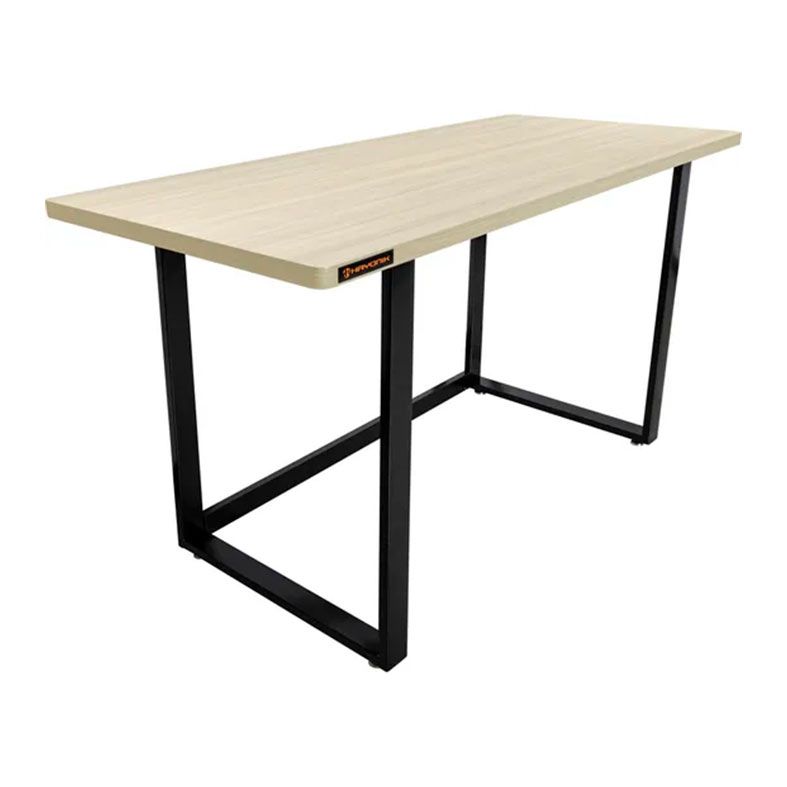 Mesa Office Hayonik MHO 1300, 130x60cm, Tampo em MDF de 27mm, Carvalho Berlin, 72340
