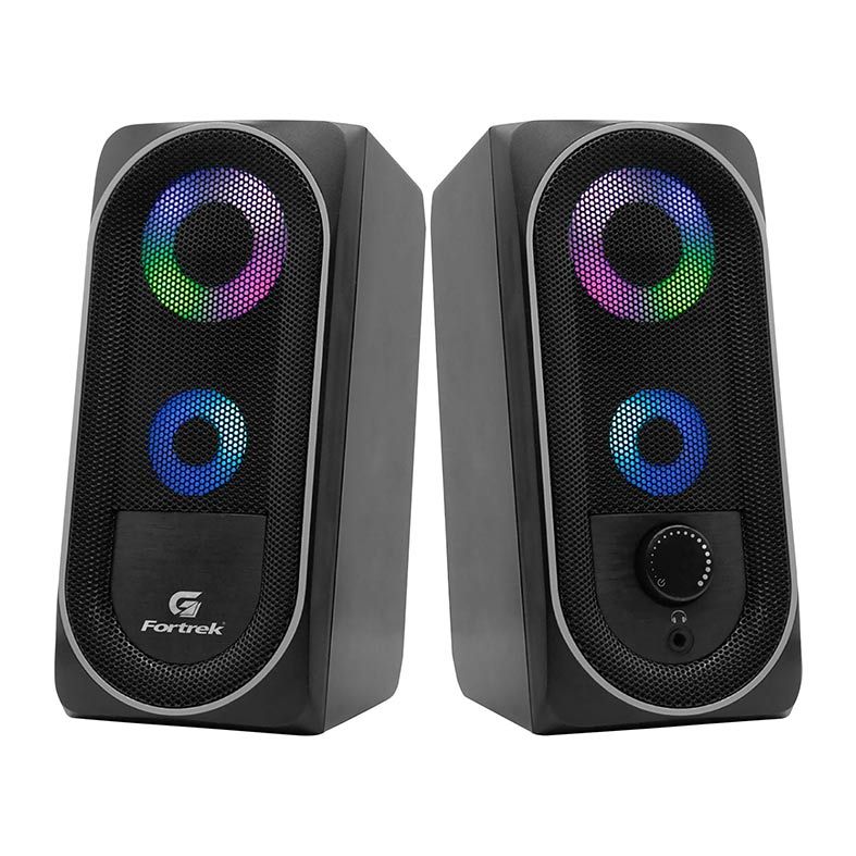 Caixa de Som Fortrek G Multimidia Black Hawk 6W RGB, 73403