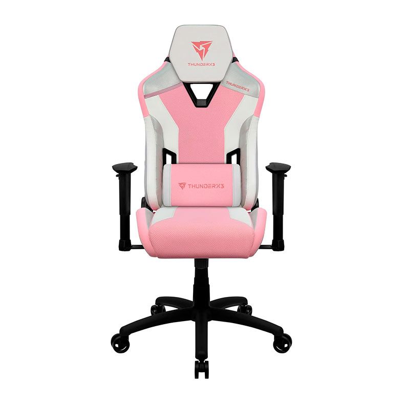 Cadeira Gamer ThunderX3 TC3 Sakura White, Rosa e Branca, 78322