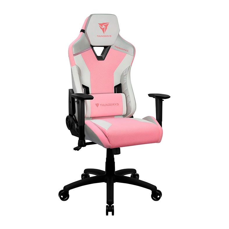 Cadeira Gamer ThunderX3 TC3 Sakura White, Rosa e Branca, 78322
