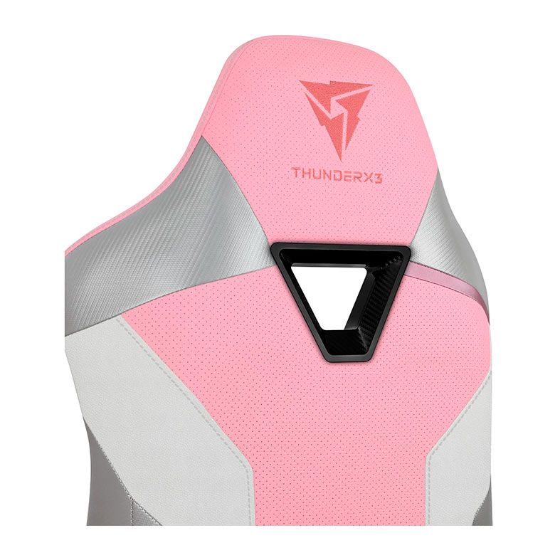 Cadeira Gamer ThunderX3 TC3 Sakura White, Rosa e Branca, 78322