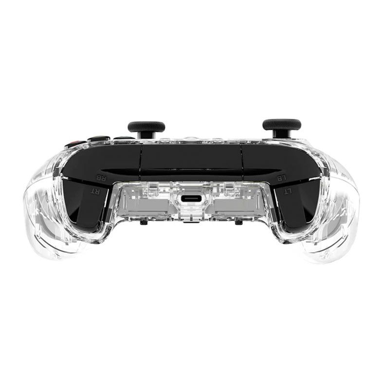 Controle HyperX Xbox Clutch Gladiate RGB, Transparente, 7D6H2AA