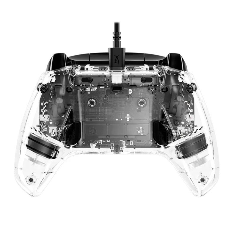 Controle HyperX Xbox Clutch Gladiate RGB, Transparente, 7D6H2AA
