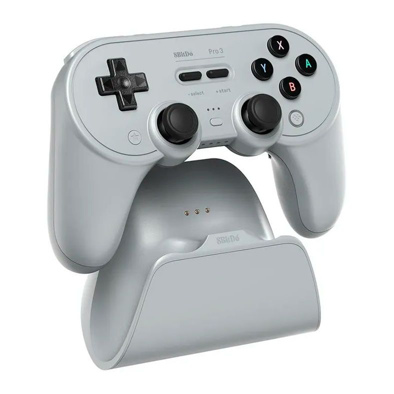 Controle 8BitDo Pro 3, Bluetooth, Cinza, 80GQ01