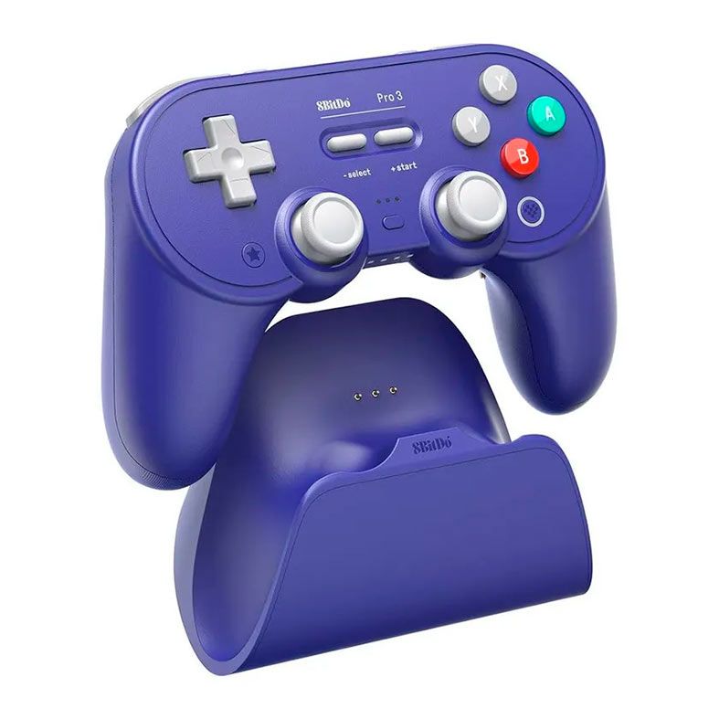 Controle 8BitDo Pro 3, Bluetooth, Roxo, 80GQ03