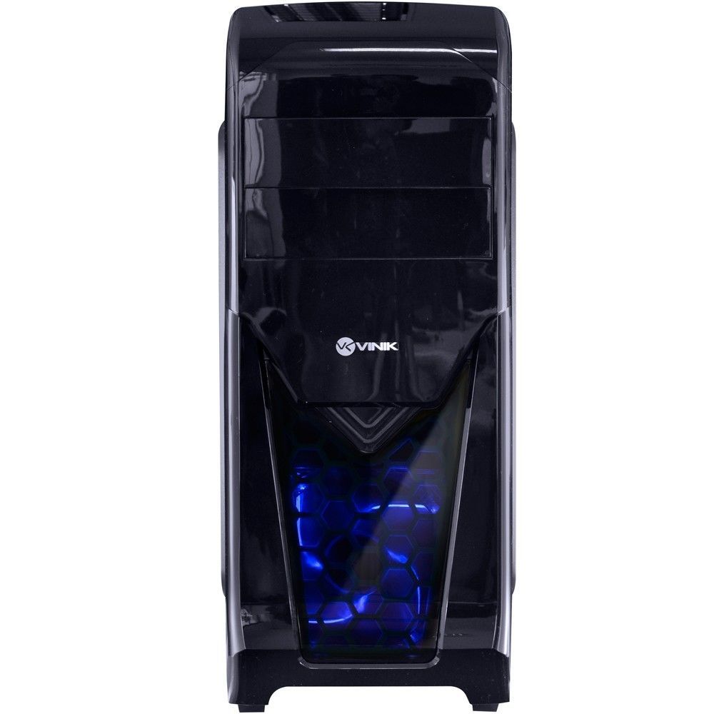 Gabinete Vinik VX Gaming Twister V2 Preto LED Azul, 25348