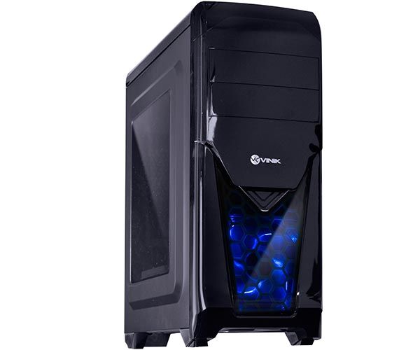 Gabinete Vinik VX Gaming Twister V2 Preto LED Azul, 25348