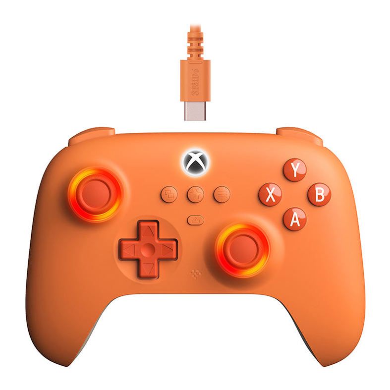 Controle 8BitDo Ultimate C, Para Xbox, Laranja, 82CF05D