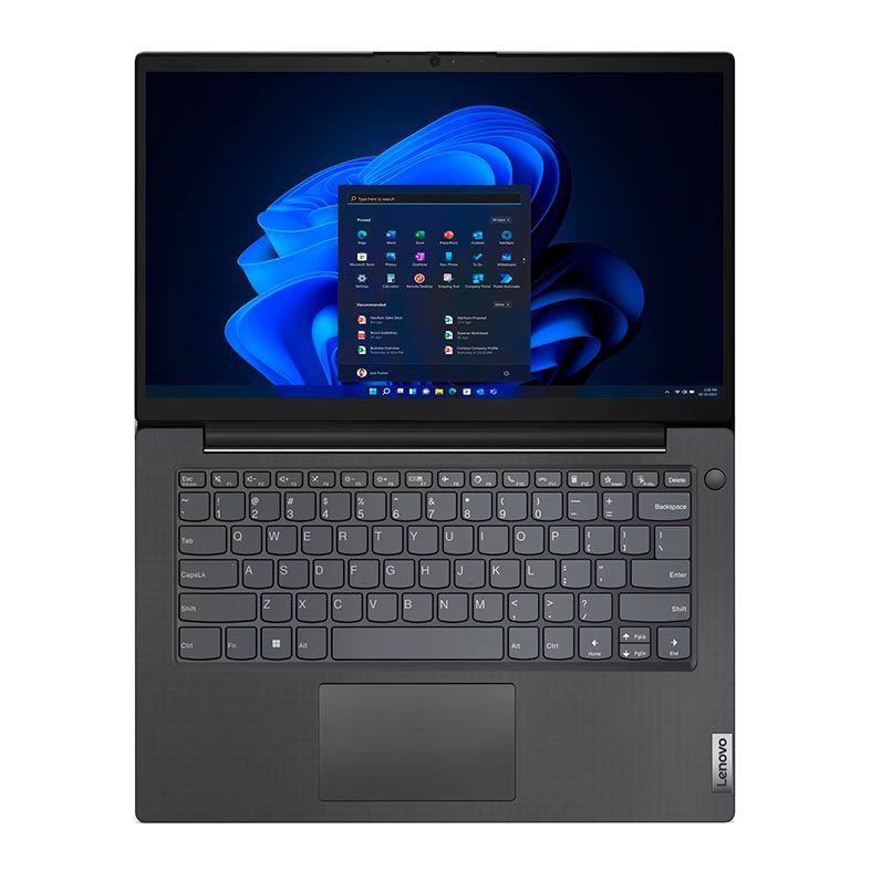 Notebook Lenovo V14, 14 Pol, AMD Ryzen 5 7520U, FHD, 8GB DDR5, SSD 256GB, Preto, 83GE0008BR