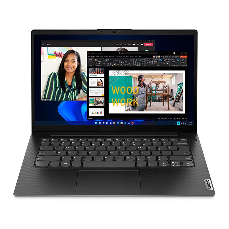 Notebook Lenovo V14, 14 Pol, AMD Ryzen 5 7520U, FHD, 8GB DDR5, SSD 256GB, Preto, 83GE0008BR