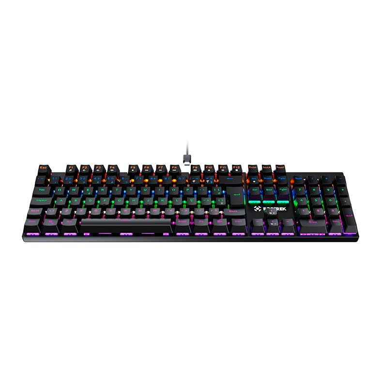 Teclado Mecanico Fortrek Gravity 100, Rainbow, Switch Outemu Vermelho, Preto, 84138