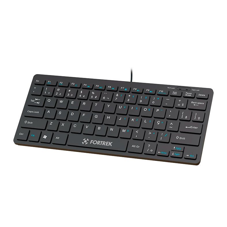 Teclado Membrana Fortrek K13, ABNT2, USB, Preto, 84954
