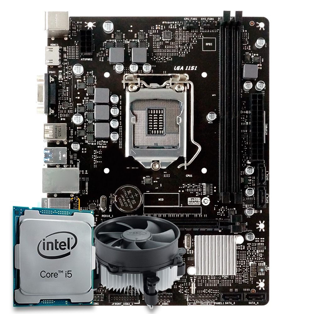 Pichau Kit Upgrade, Intel i5-8500T, H310M DDR4