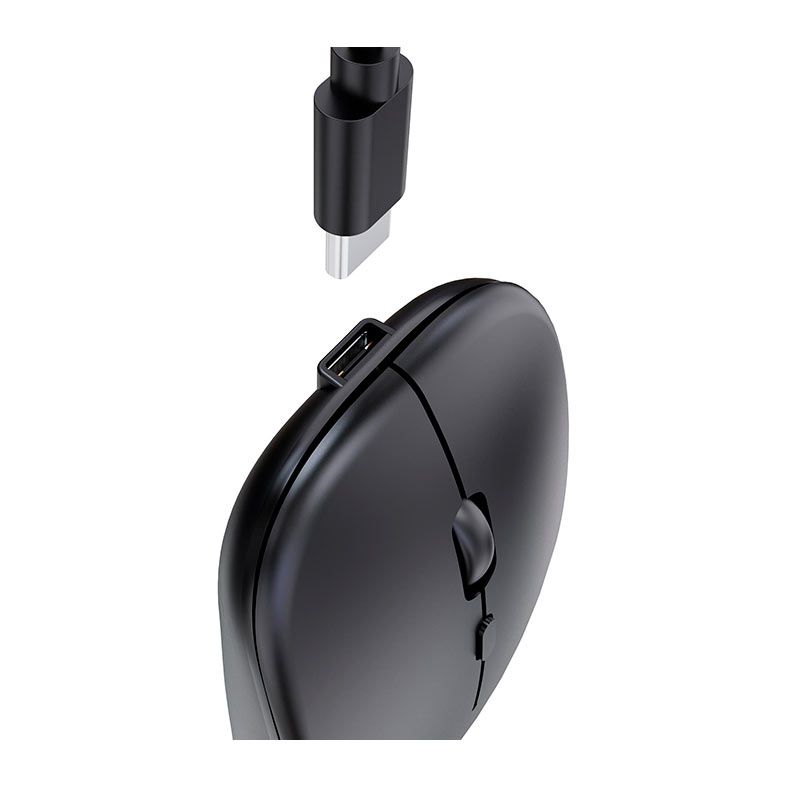 Mouse Slim Fortrek MS14, 1600DPI, 4 Botoes, Wireless, Preto, 85746