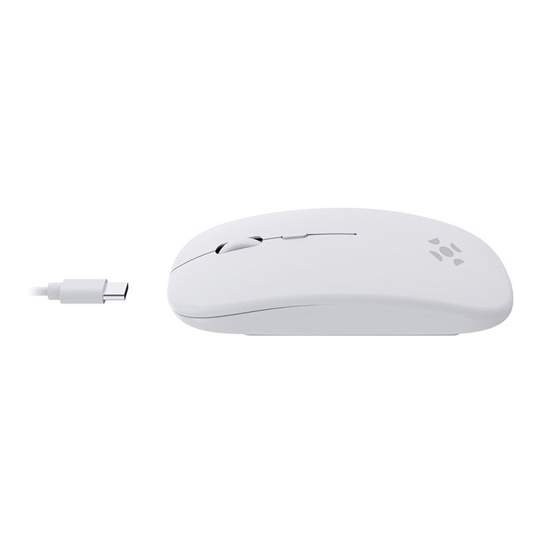 Mouse Slim Fortrek MS14, 1600DPI, 4 Botoes, Wireless, Branco, 85747