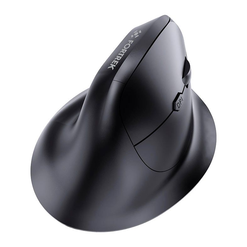 Mouse Ergonomico Fortrek MERG15, 1600PI, 6 Botoes, Wireless, Preto, 85748
