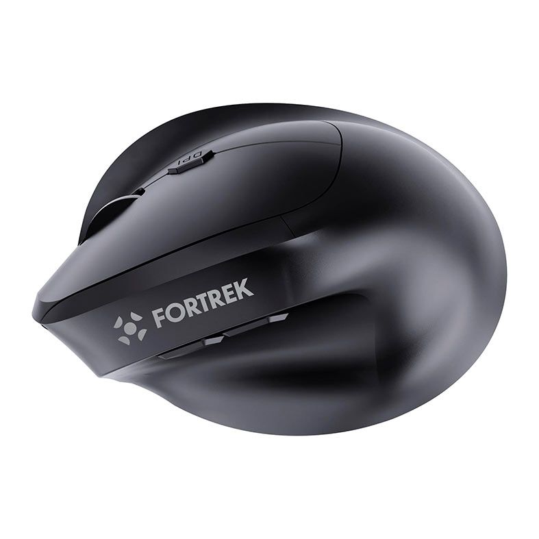 Mouse Ergonomico Fortrek MERG15, 1600PI, 6 Botoes, Wireless, Preto, 85748
