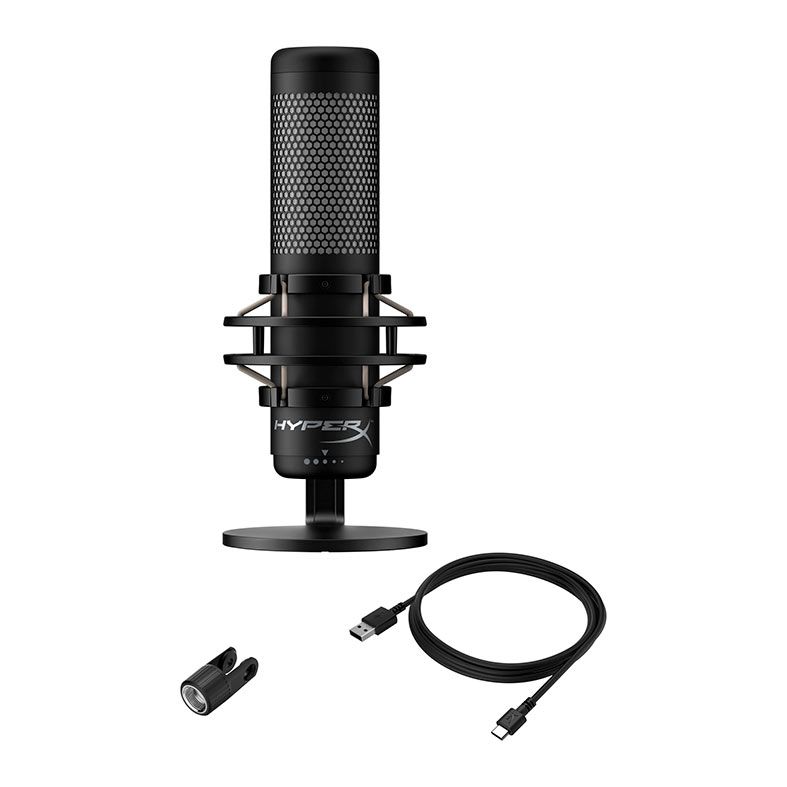 Microfone HyperX QuadCast 2, USB, Preto, 872V1AA