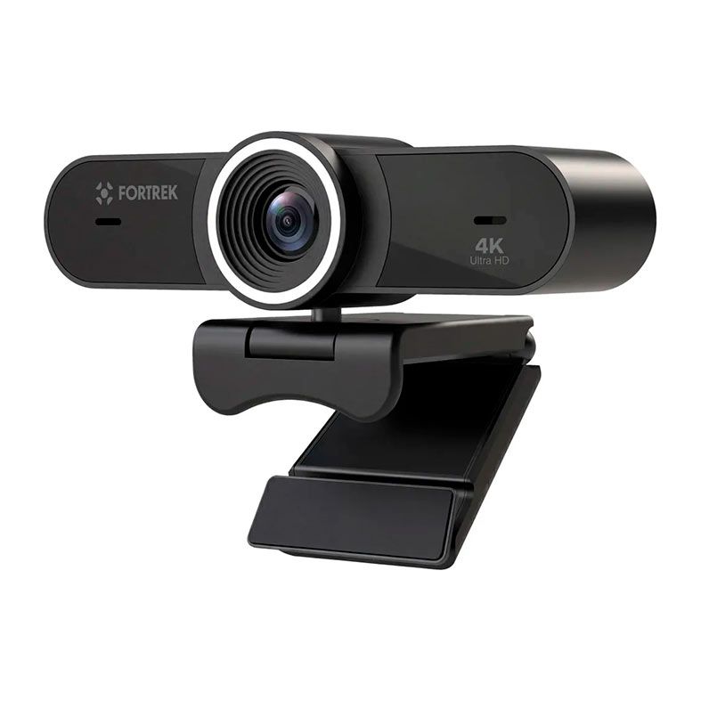Webcam Fortrek Vision 40, 4K Ultra HD, Com Ring Light, USB-A, Preto 87792