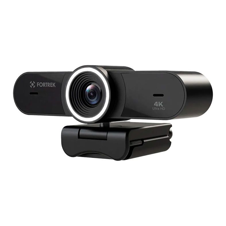 Webcam Fortrek Vision 40, 4K Ultra HD, Com Ring Light, USB-A, Preto 87792