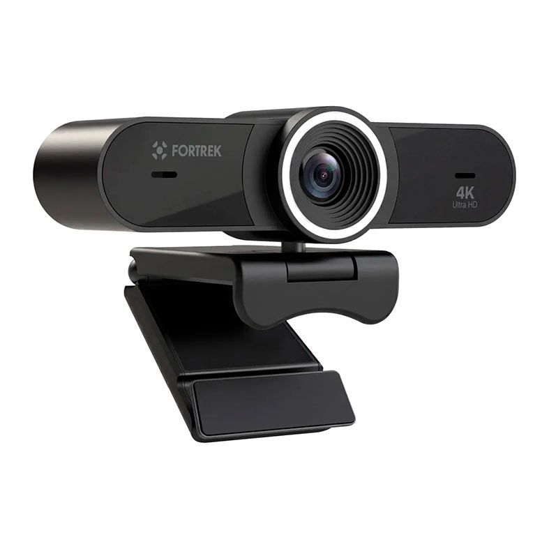 Webcam Fortrek Vision 40, 4K Ultra HD, Com Ring Light, USB-A, Preto 87792
