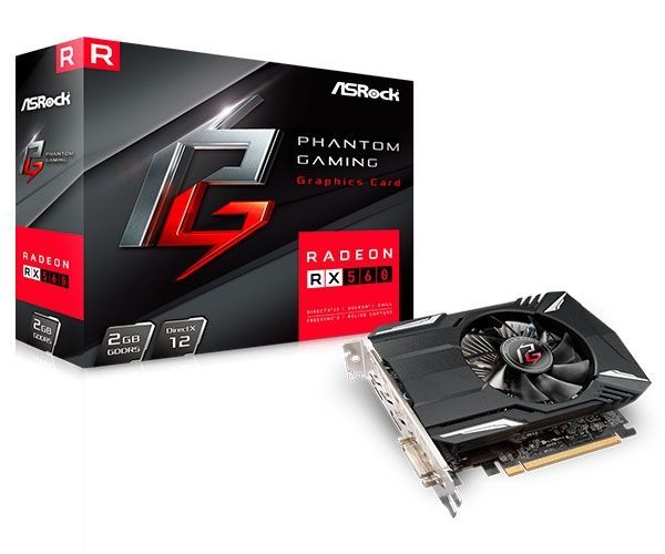 Placa de Video AsRock Phantom Gaming Radeon RX 560 2GB GDDR5 128-bit, 90-GA0400-00UANF