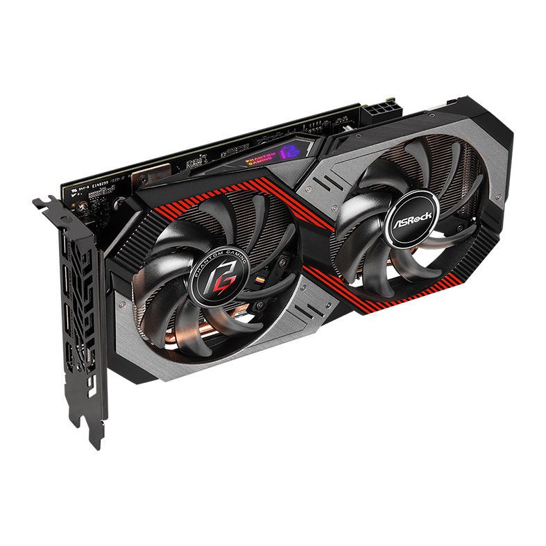 Placa de Video ASRock Radeon RX 5500XT 8GB Phantom Gaming D OC 128BIT, 90-GA1NZZ-00UANF