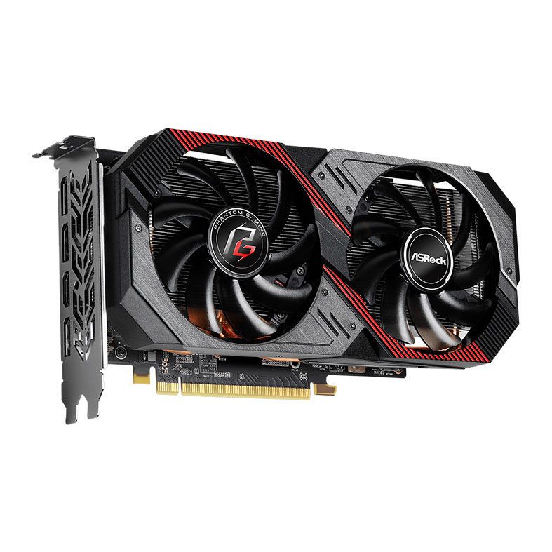 Placa de Video ASRock Radeon RX 5600 XT 6GB Phantom Gaming D2 OC 192-bit, 90-GA1WZZ-00UANF