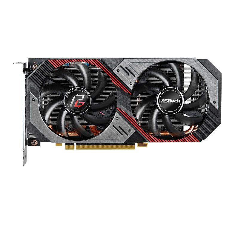 Placa de Video ASRock Radeon RX 5600 XT 6GB Phantom Gaming D2 OC 192-bit, 90-GA1WZZ-00UANF
