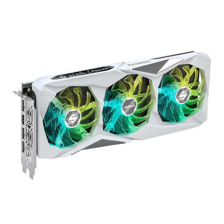 Placa de Video AsRock Radeon RX 7600 XT Steel Legend White OC, 16GB, GDDR6, 128-bit, 90-GA4ZZZ-00UANF