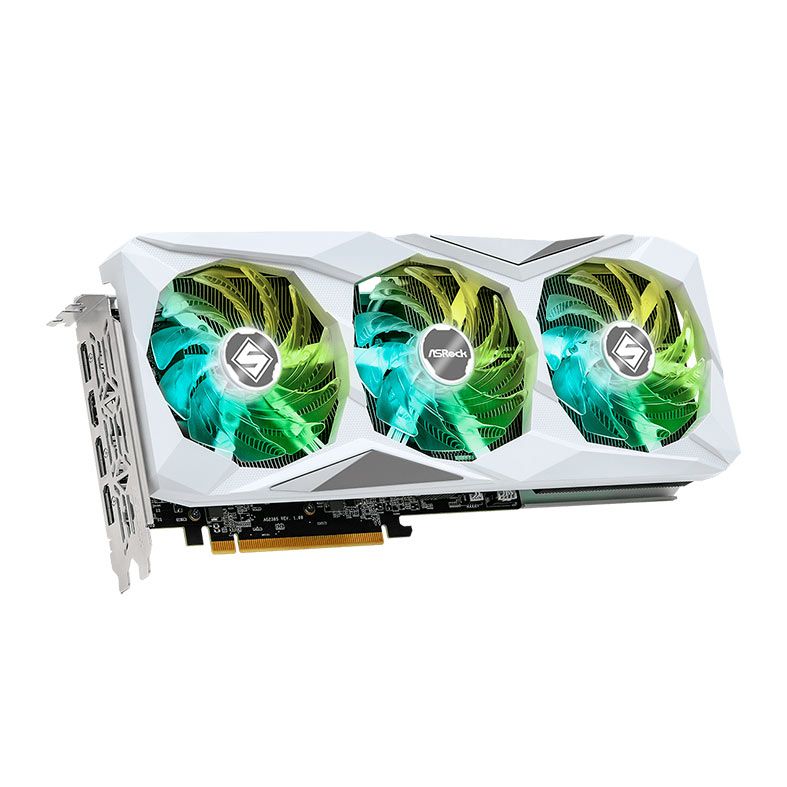 Placa de Video AsRock Radeon RX 7600 XT Steel Legend White OC, 16GB, GDDR6, 128-bit, 90-GA4ZZZ-00UANF