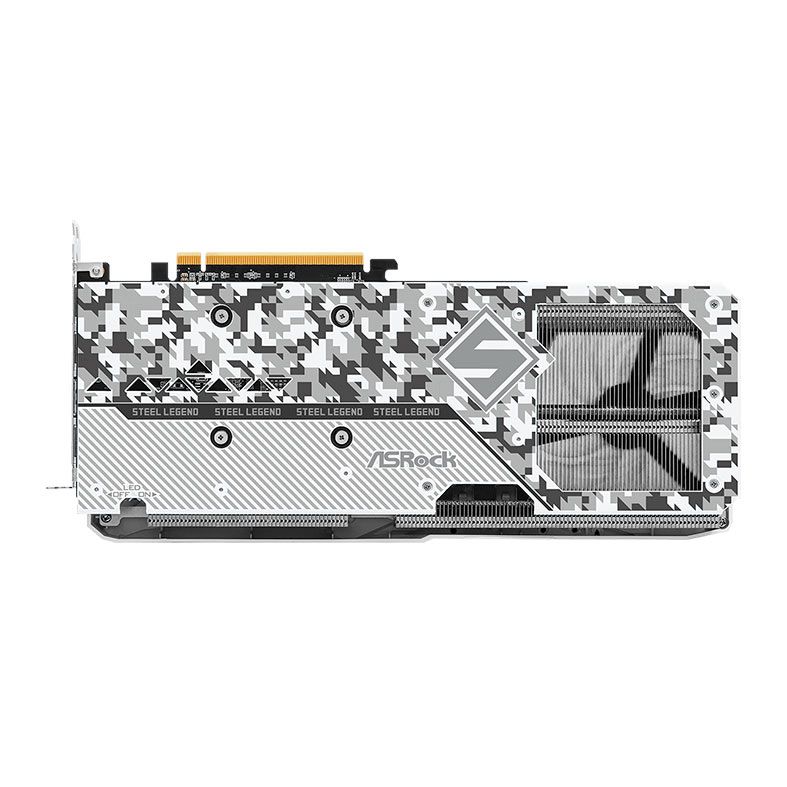 Placa de Video AsRock Radeon RX 7600 XT Steel Legend White OC, 16GB, GDDR6, 128-bit, 90-GA4ZZZ-00UANF