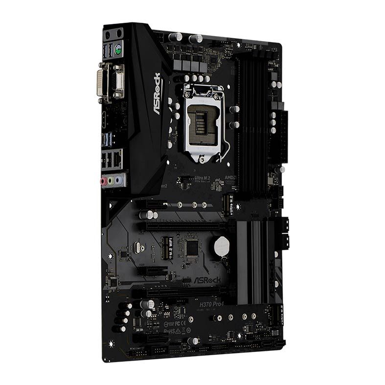 Placa Mae ASRock H370 Pro4 DDR4 Socket LGA1151 Chipset Intel H370
