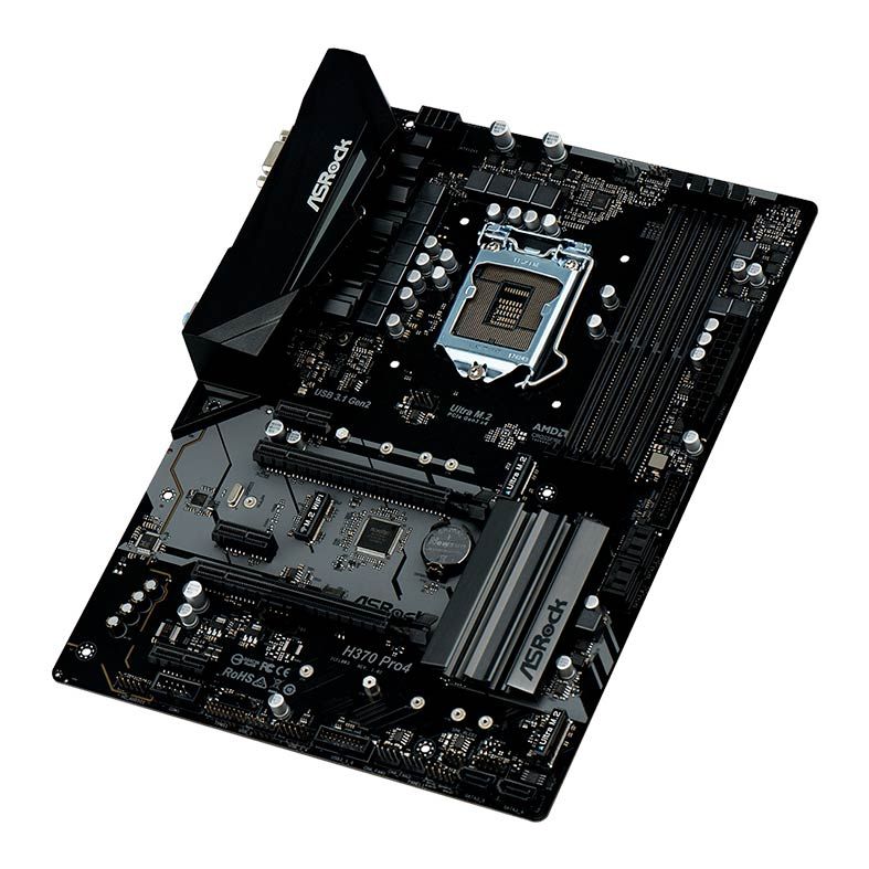 Placa Mae ASRock H370 Pro4 DDR4 Socket LGA1151 Chipset Intel H370