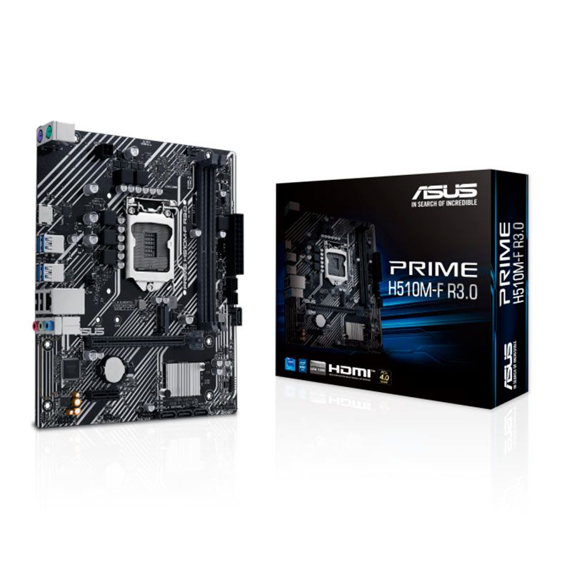 Placa Mae Asus Prime H510M, DDR4, Socket LGA 1200, M-ATX, Chipset Intel H510, 90MB1I20-M0EAY0