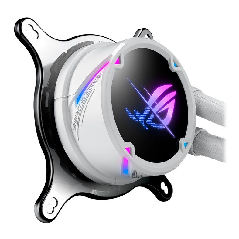 Water Cooler Asus Rog Strix LC II 240 White Edition, ARGB, 240mm, Branco, 90RC00E2-M0UAY4