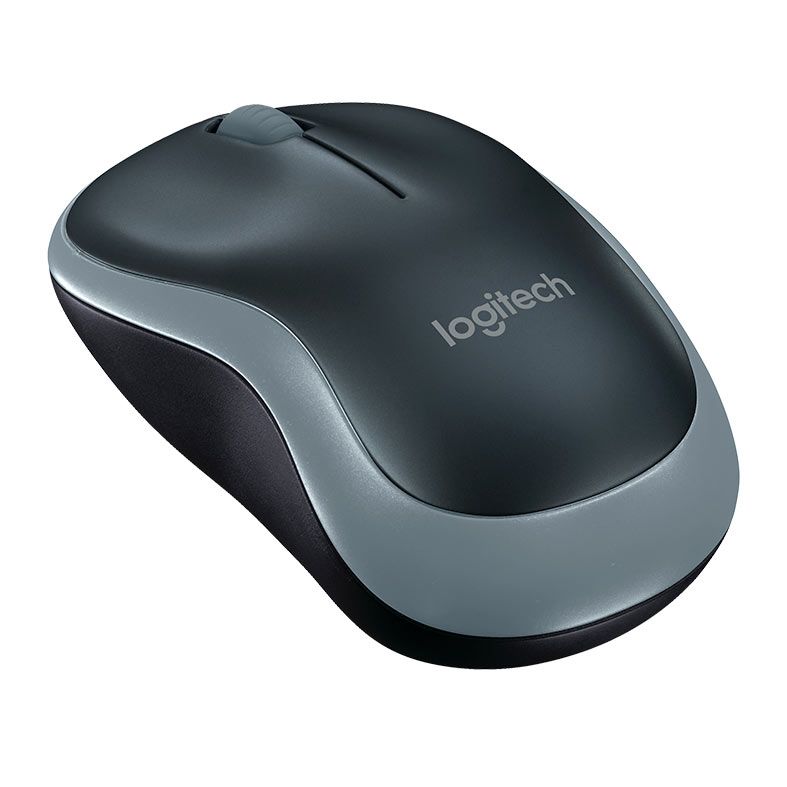 Mini Mouse Logitech M185 USB Wireless Cinza, 910-002225