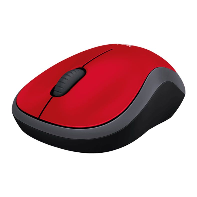 Mini Mouse Logitech M185 USB Wireless Vermelho, 910-003635