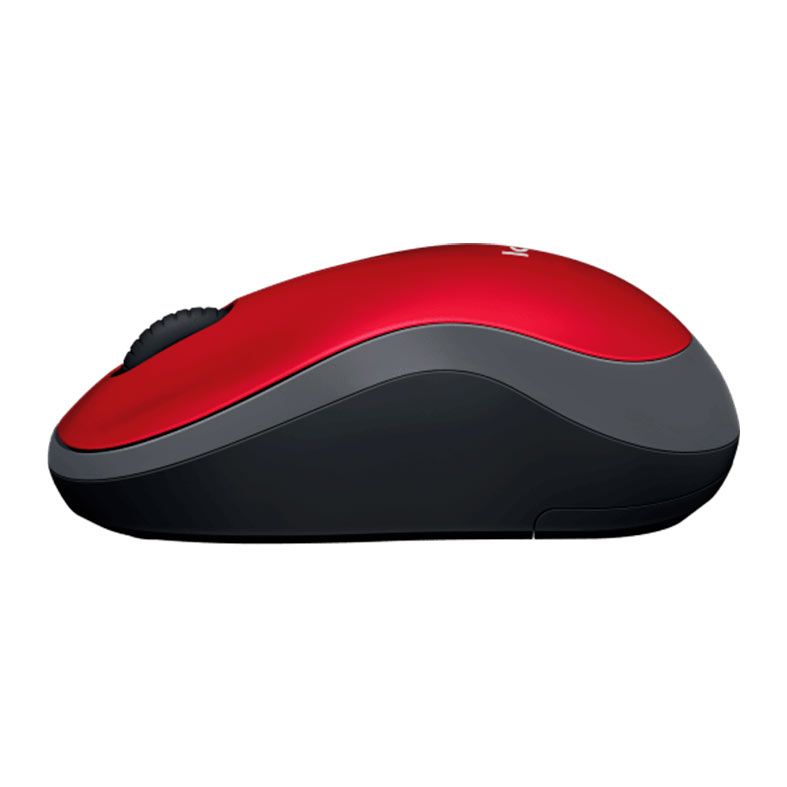 Mini Mouse Logitech M185 USB Wireless Vermelho, 910-003635
